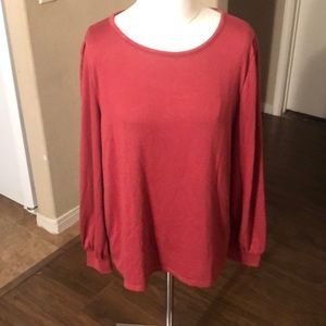 NWT LOFT L/S Small Open Back Blouse - Large
